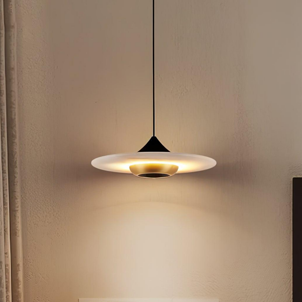 Orbis Modern Marble Flying Saucer Pendant Ceiling Light