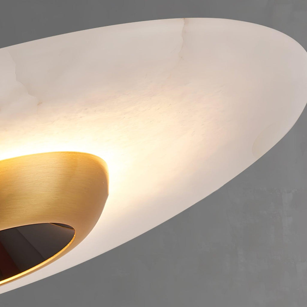Orbis Modern Marble Flying Saucer Pendant Ceiling Light