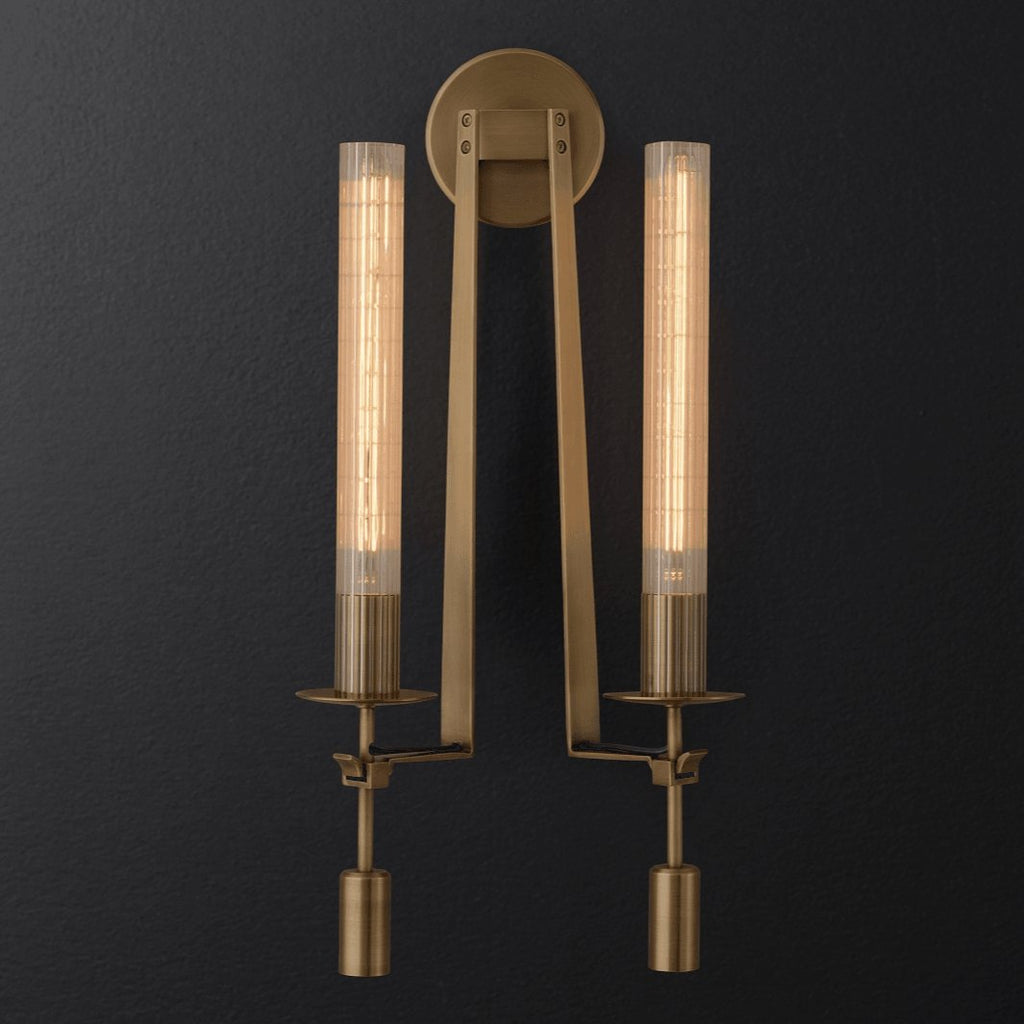 Lucian Indoor Wall Lamp Glass Farmhouse | ventumra
