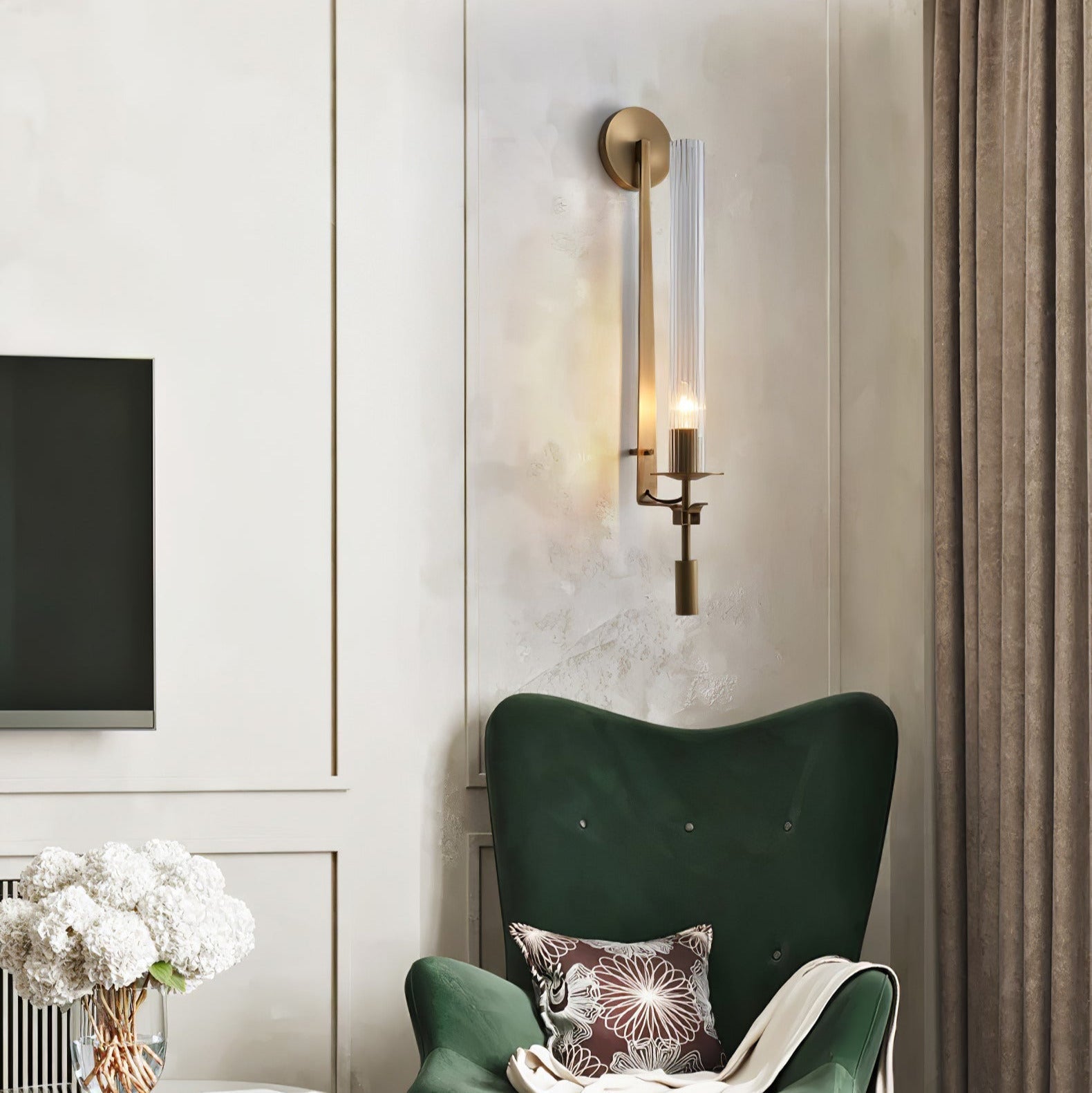 Lucian Indoor Wall Lamp Glass Farmhouse | ventumra