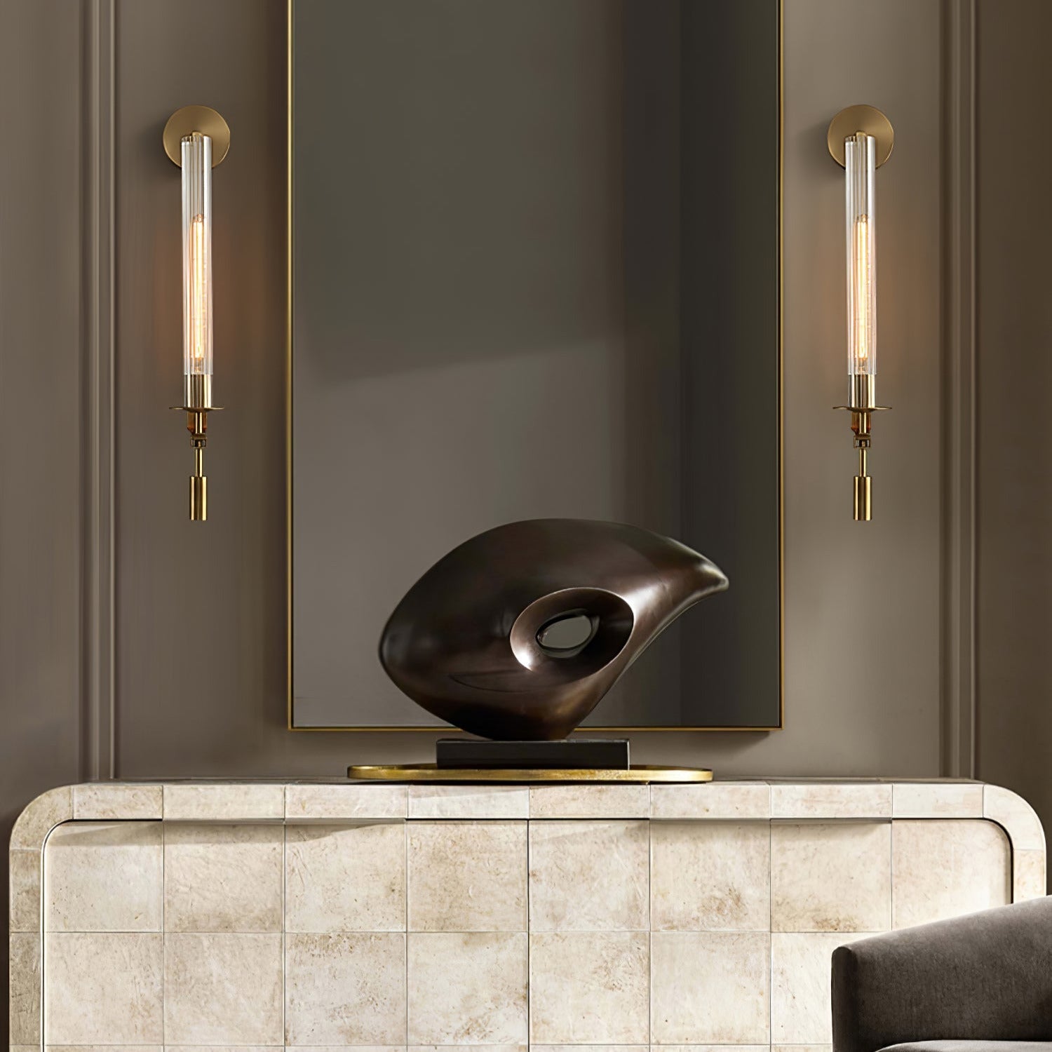 Lucian Indoor Wall Lamp Glass Farmhouse | ventumra