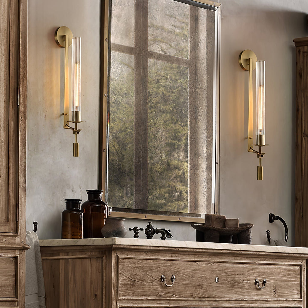 Lucian Indoor Wall Lamp Glass Farmhouse | ventumra