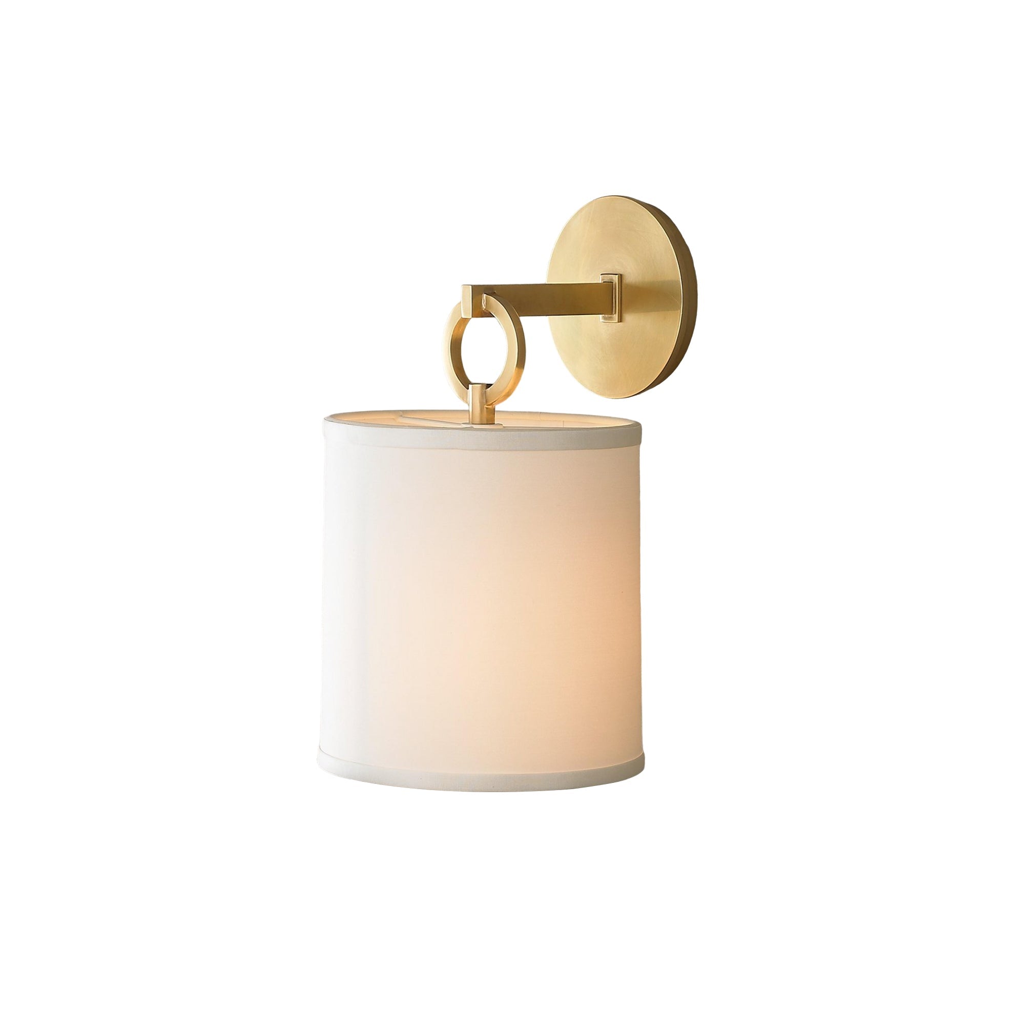 Iris Wall Lamp Farmhouse Fabric Cylindrical | ventumra