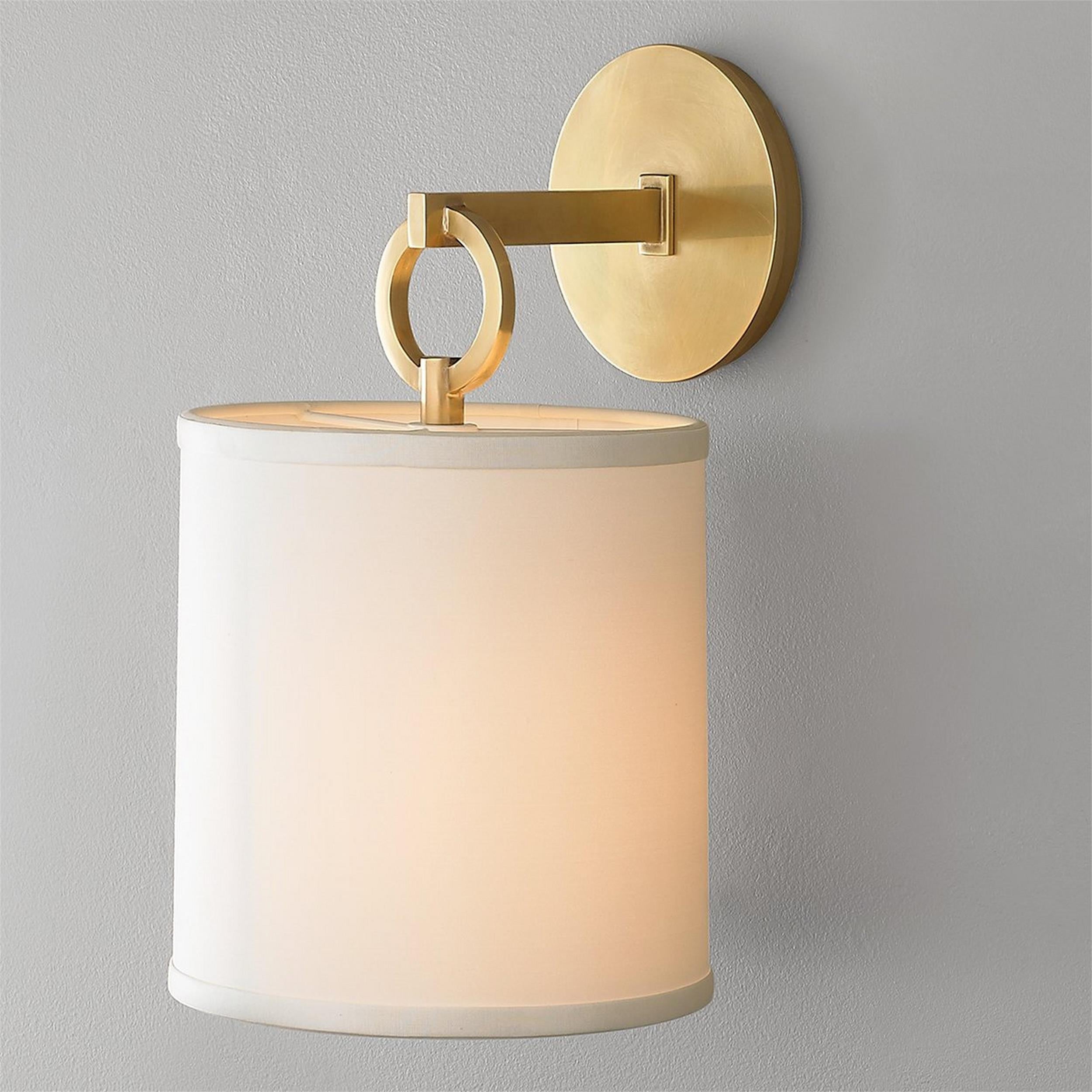 Iris Wall Lamp Farmhouse Fabric Cylindrical | ventumra