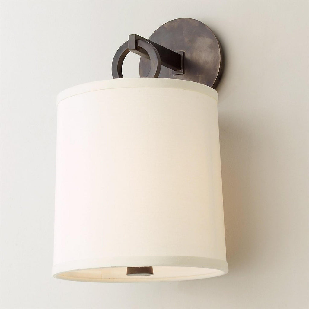 Iris Wall Lamp Farmhouse Fabric Cylindrical | ventumra