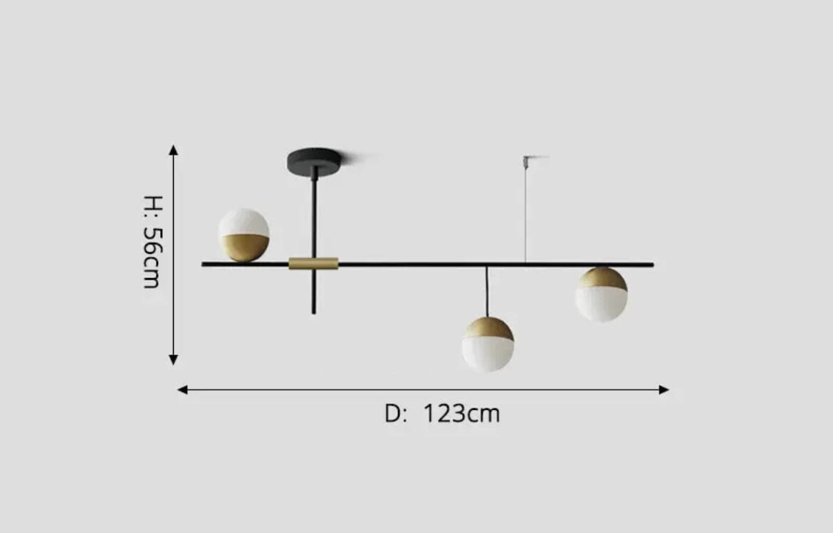 NovaBean Orb Chandelier With Soft Ambient Glow Modern Pendant Light