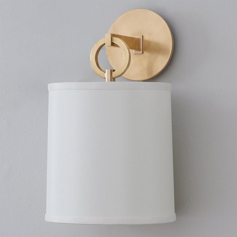 Iris Wall Lamp Farmhouse Fabric Cylindrical | ventumra