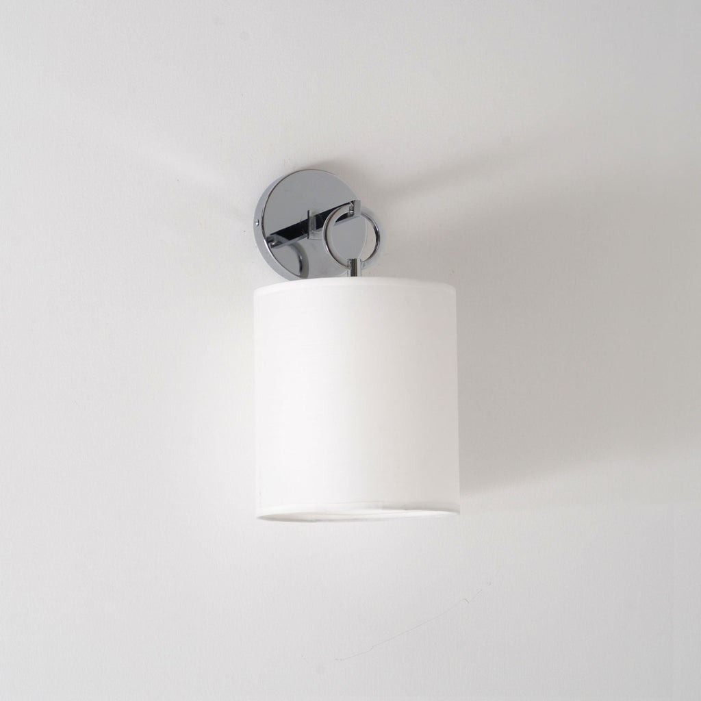 Iris Wall Lamp Farmhouse Fabric Cylindrical | ventumra