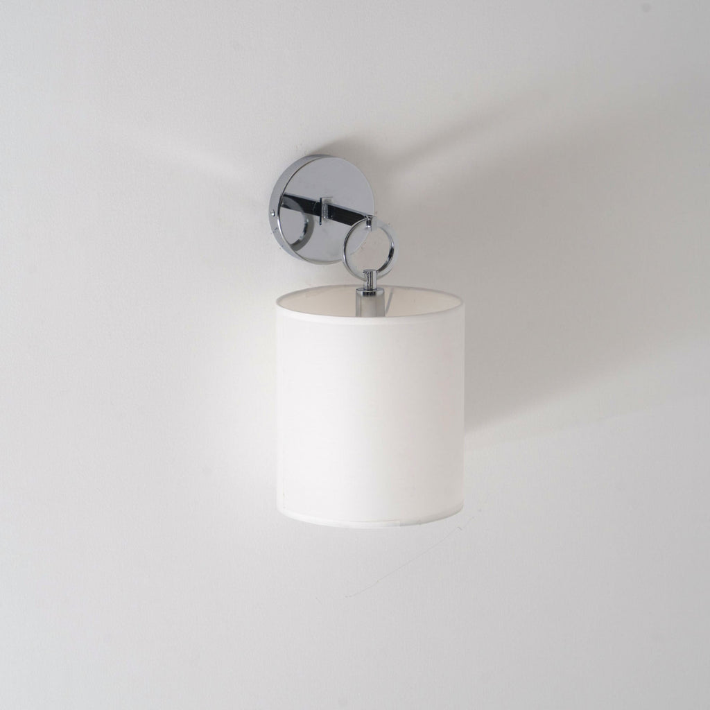 Iris Wall Lamp Farmhouse Fabric Cylindrical | ventumra