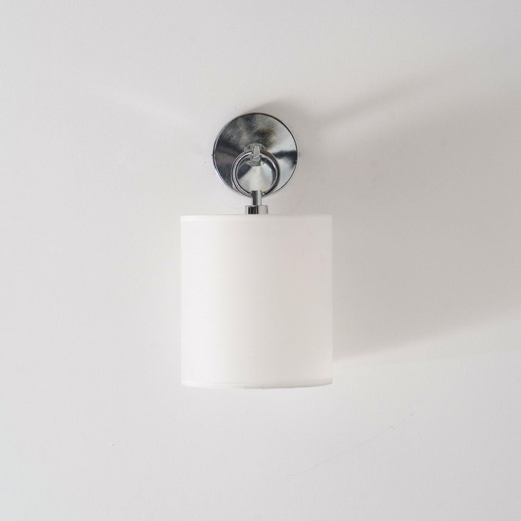 Iris Wall Lamp Farmhouse Fabric Cylindrical | ventumra