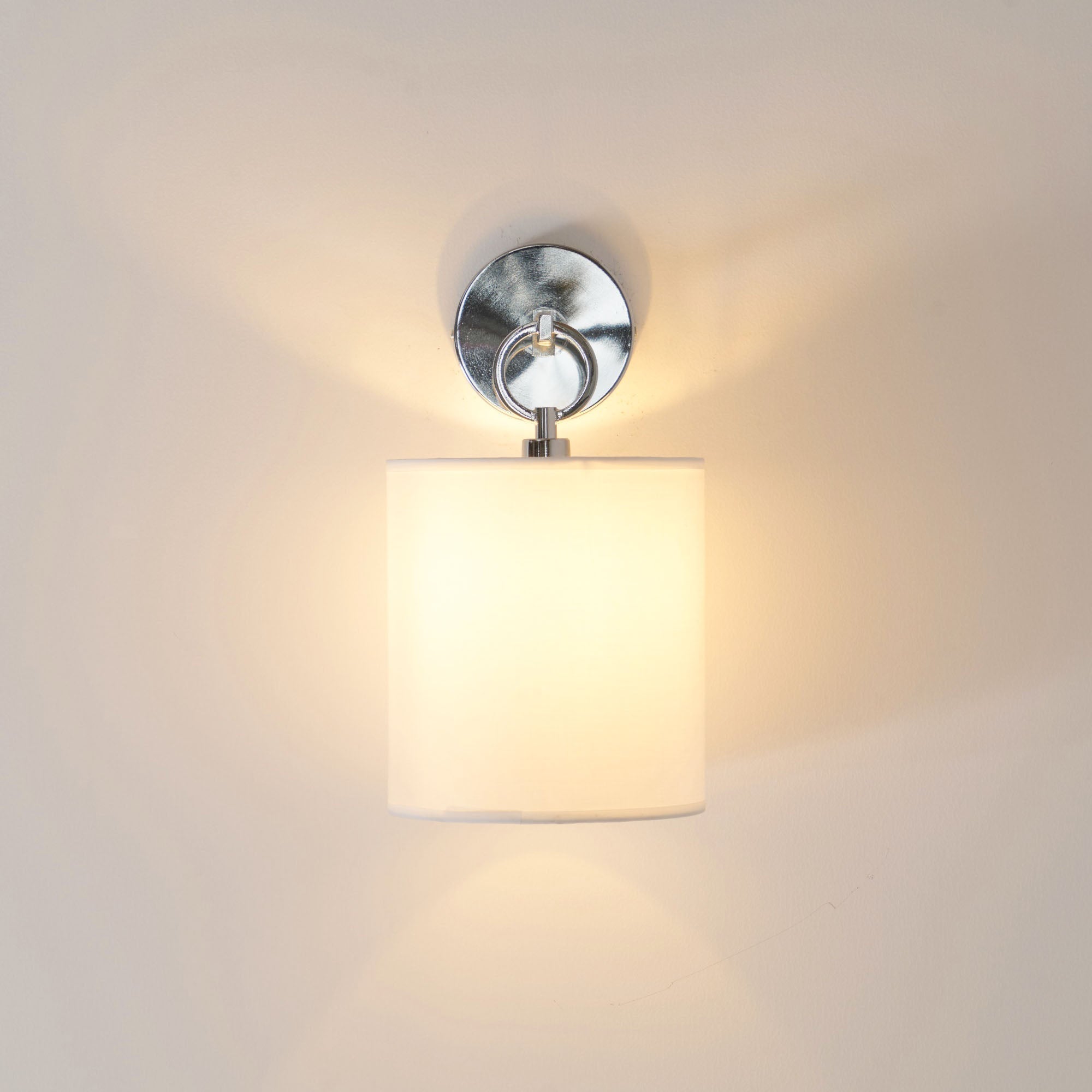 Iris Wall Lamp Farmhouse Fabric Cylindrical | ventumra