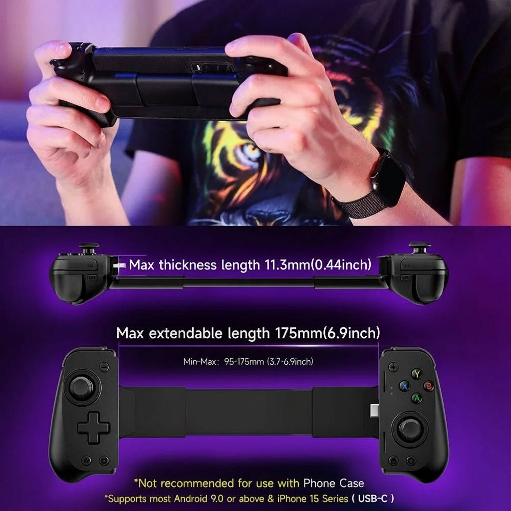 AuroraPlay M10 Cross-Platform Controller — Hall Triggers, Textured Grip
