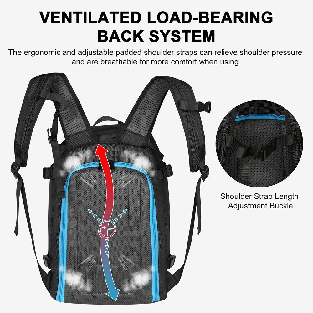 SummitCarry 50-Liter Waterproof Ski Boot Backpack — Rugged Transit Bag