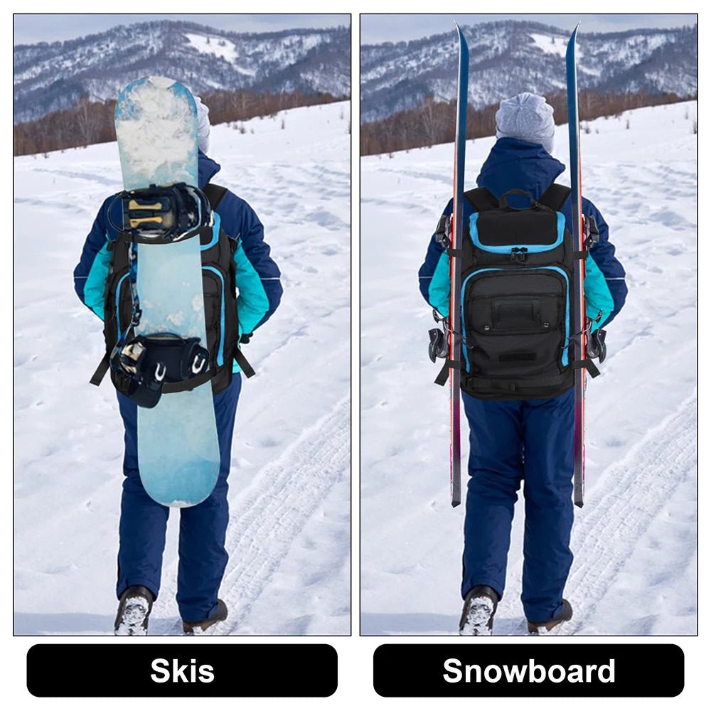 SummitCarry 50-Liter Waterproof Ski Boot Backpack — Rugged Transit Bag