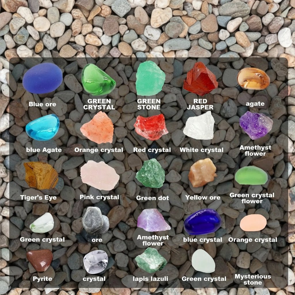 Gleamstone Calendario de Adviento 2025 — Minerales naturales y bloques sorpresa festivos