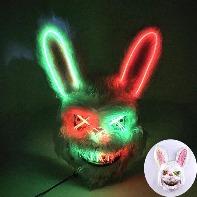 LumenPulse LED -puhdistusnaamio — valaistu neonkasvosuojus, huipputekninen siluetti