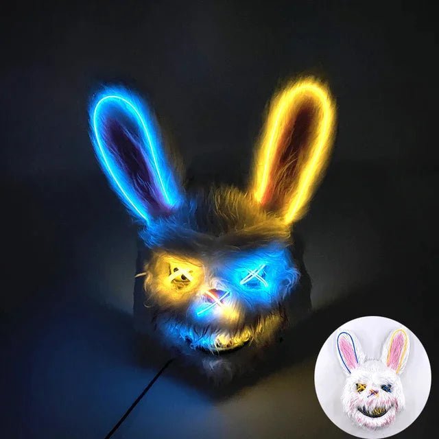 LumenPulse LED -puhdistusnaamio — valaistu neonkasvosuojus, huipputekninen siluetti