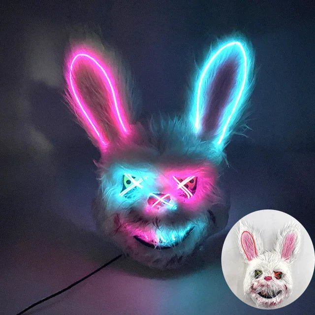 LumenPulse LED -puhdistusnaamio — valaistu neonkasvosuojus, huipputekninen siluetti