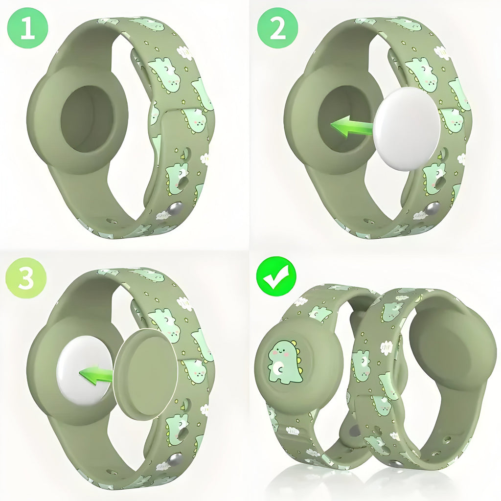 Kids' Smart GPS Tracker Bracelet — Adjustable Silicone Strap