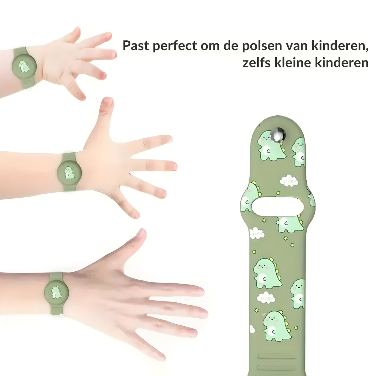Kids' Smart GPS Tracker Bracelet — Adjustable Silicone Strap