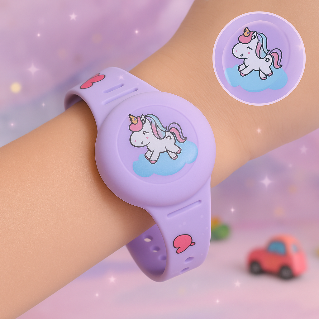 Kids' Smart GPS Tracker Bracelet — Adjustable Silicone Strap
