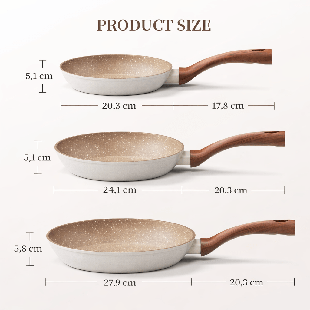 StoneGlide Antihaft-Aluminiumpfanne – moderne Granitbeschichtung