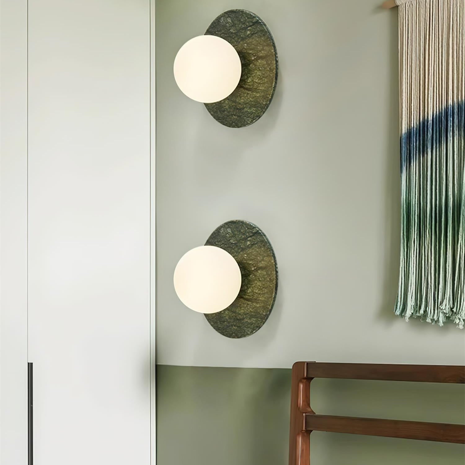 Enox Minimalist Globe Marble Wall Lamp | ventumra