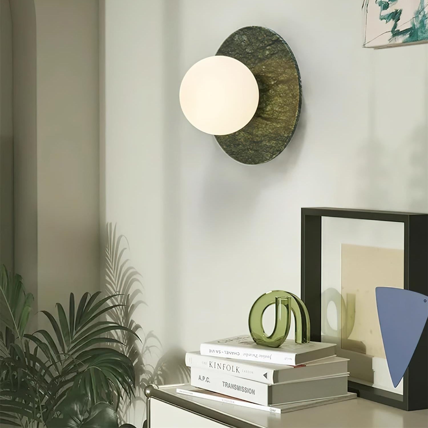 Enox Minimalist Globe Marble Wall Lamp | ventumra