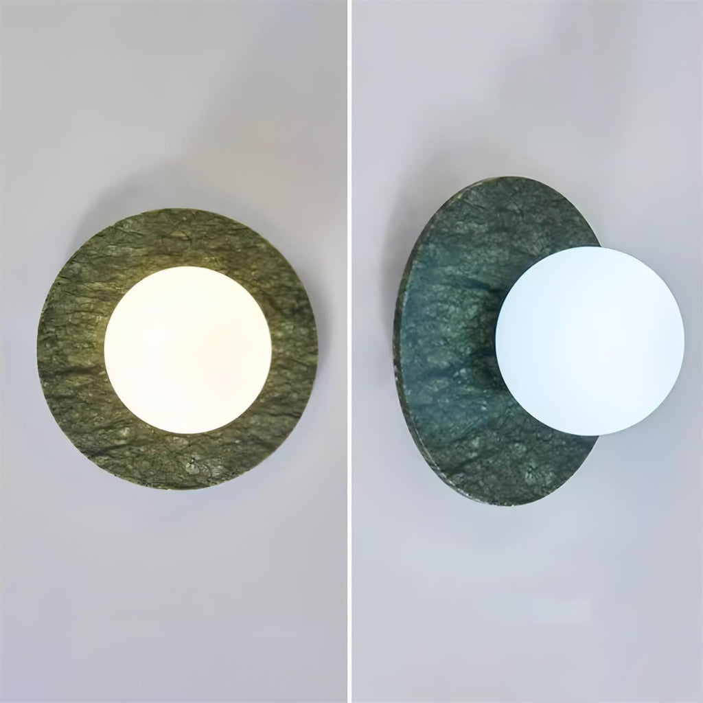 Enox Minimalist Globe Marble Wall Lamp | ventumra