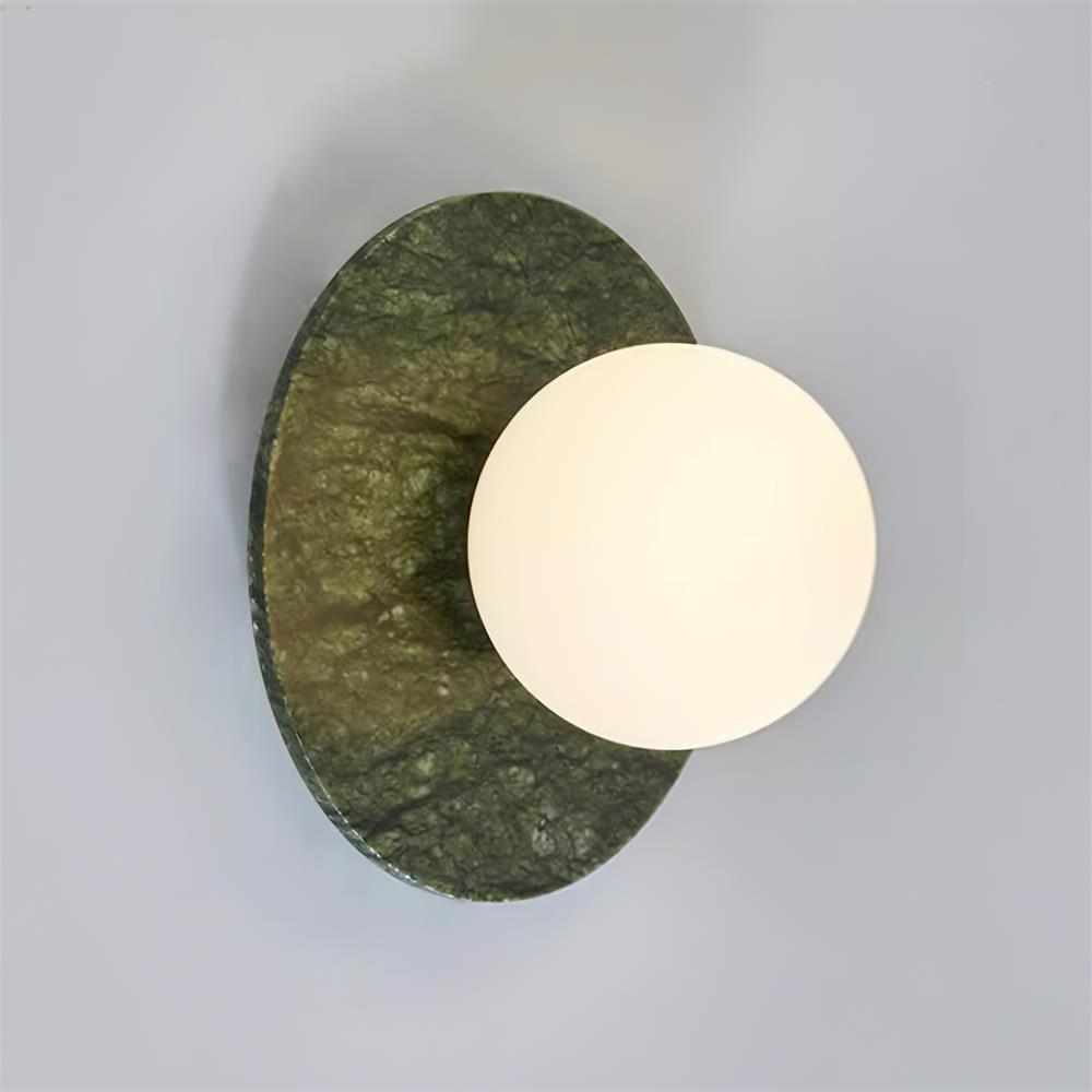 Enox Minimalist Globe Marble Wall Lamp | ventumra
