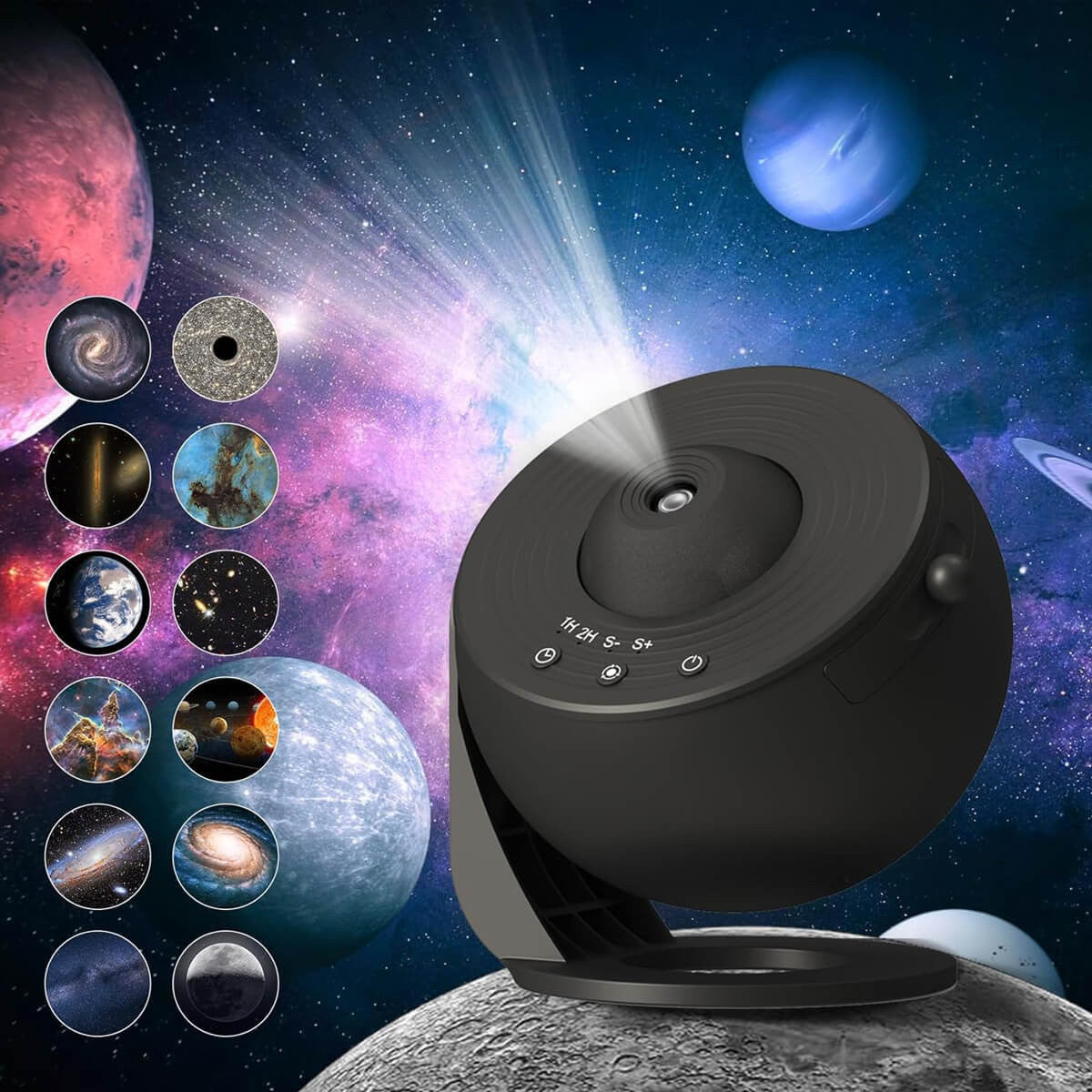 Proiettore di stelle Galactic Glow 13-in-1 — Display luminoso cosmico