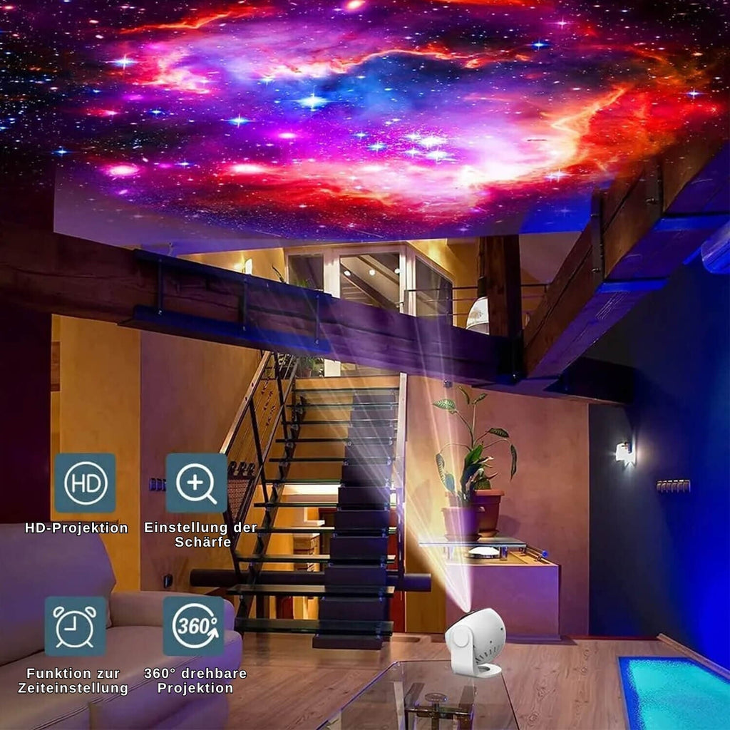 Proiettore di stelle Galactic Glow 13-in-1 — Display luminoso cosmico
