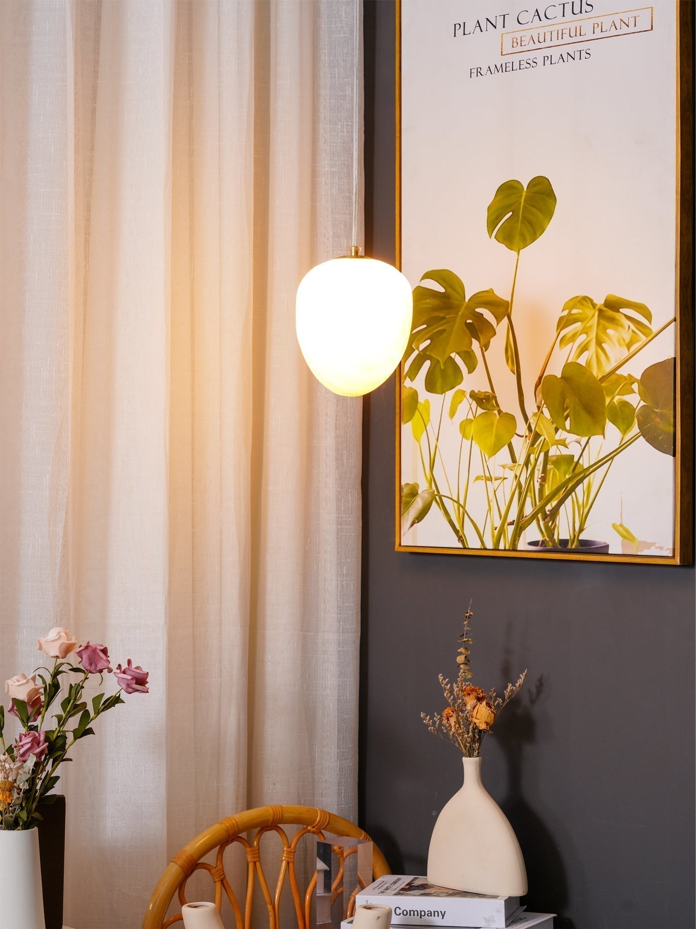 Goose Pendant Lamp Alabaster Brass Sophistication | ventumra