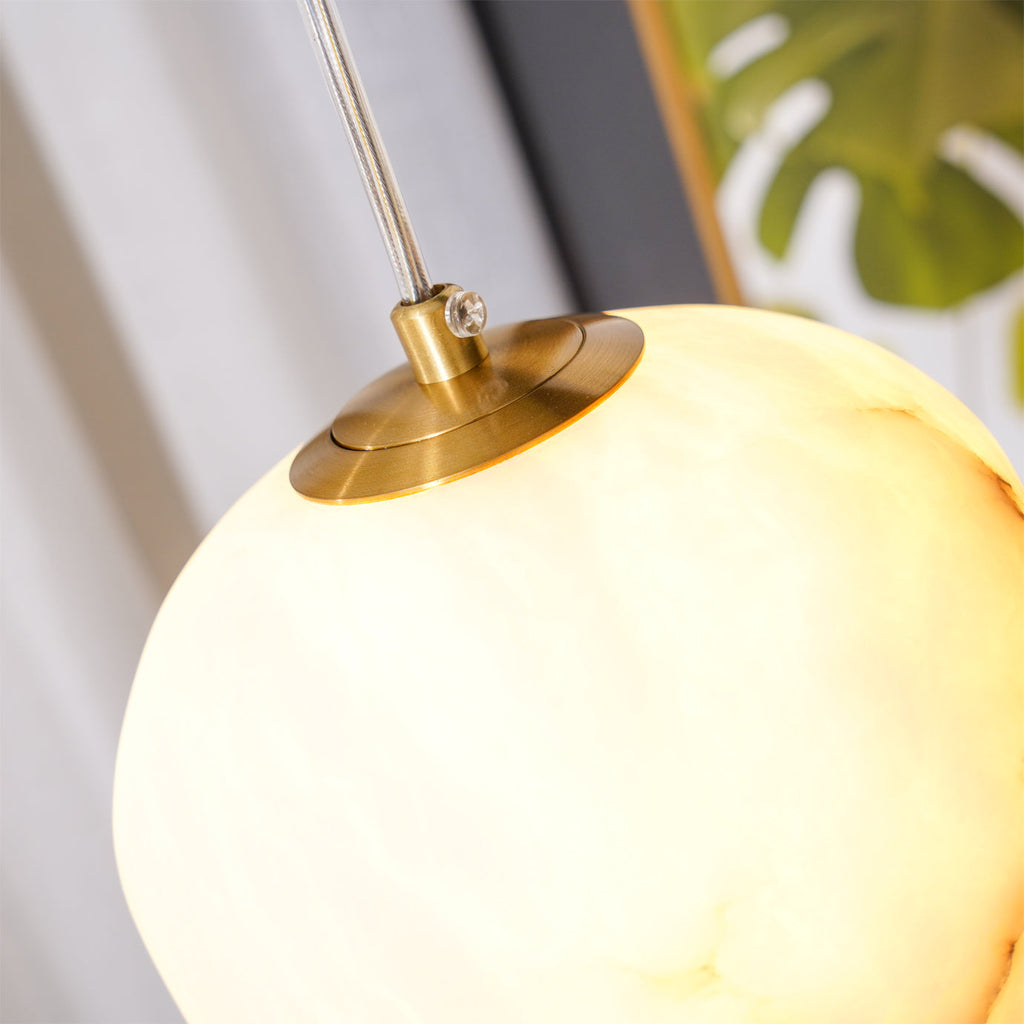 Goose Pendant Lamp Alabaster Brass Sophistication | ventumra