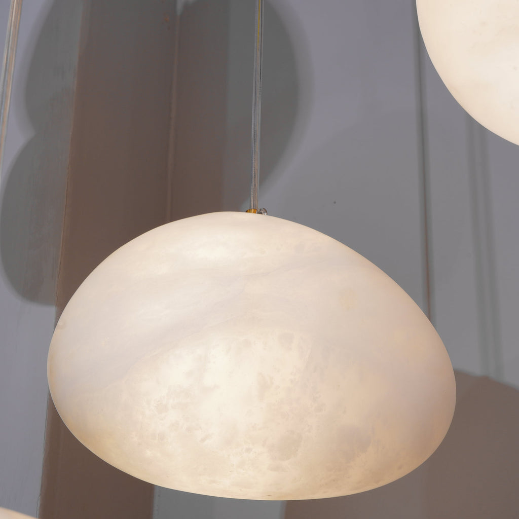 Goose Pendant Lamp Alabaster Brass Sophistication | ventumra