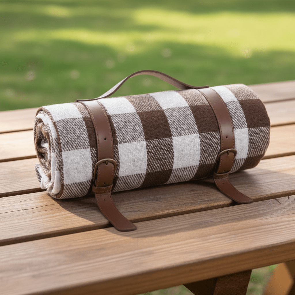 Manta de picnic para exteriores TrailGuard — Superficie repelente al agua, diseño compacto y plegable