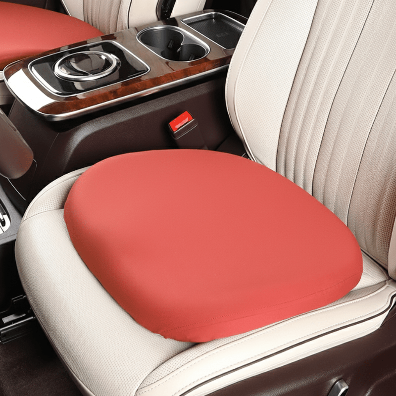 DriveEase Integrated Car Neck and Lumbar Support Cushion — Memory Foam Core