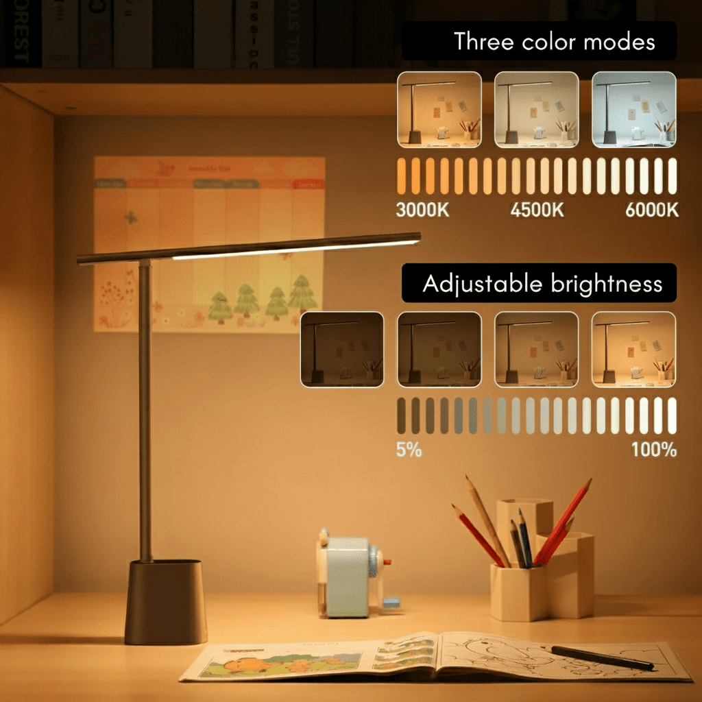 NovaLite Smart Foldable LED Desk Lamp — Battery Powered Dimmable Lighting