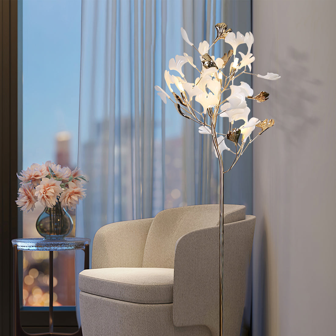 Ella Floor Lamp Gingko Ceramics | ventumra