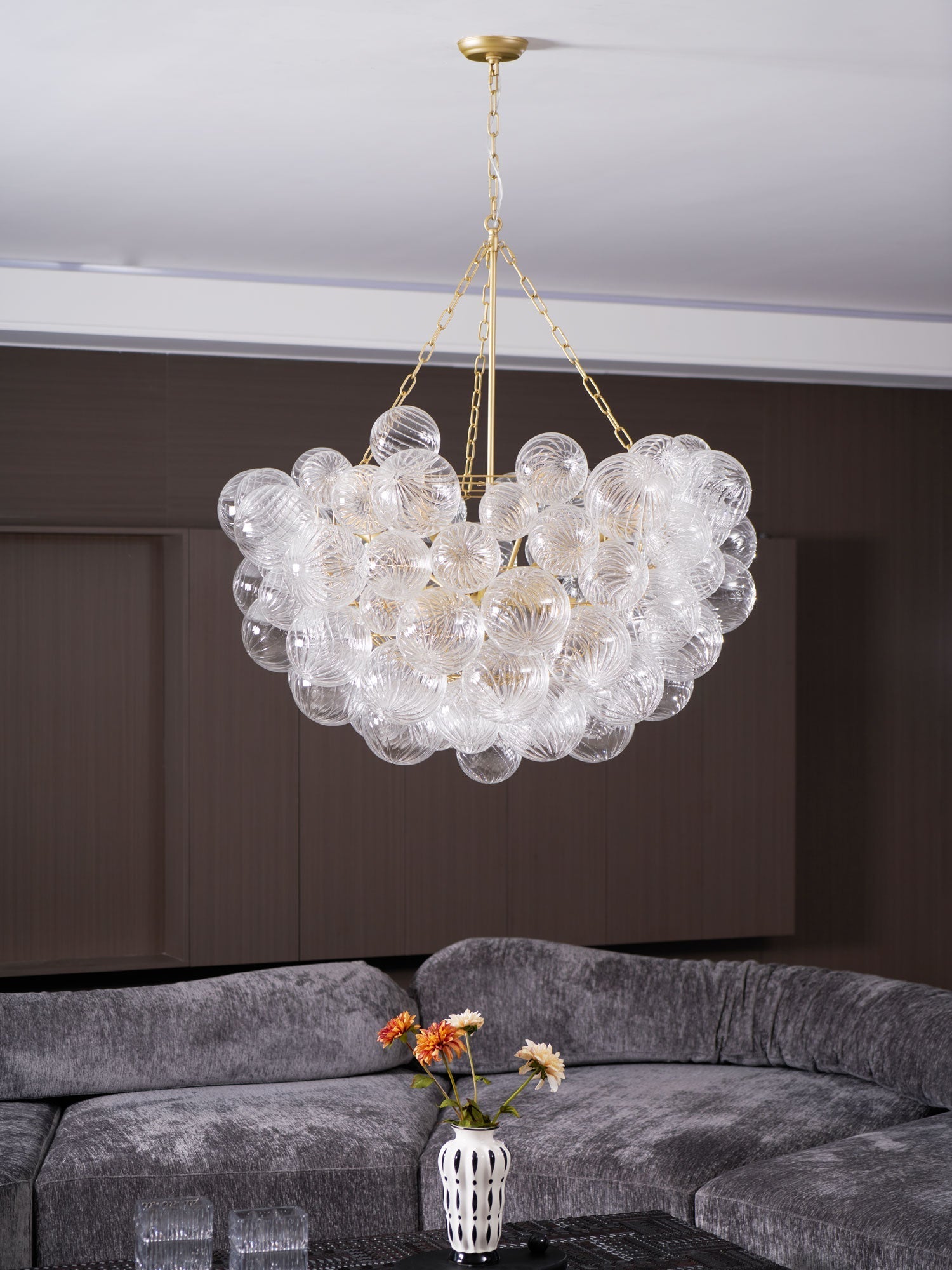 Aurora Chandelier Glass Ball Bubble Modern | ventumra
