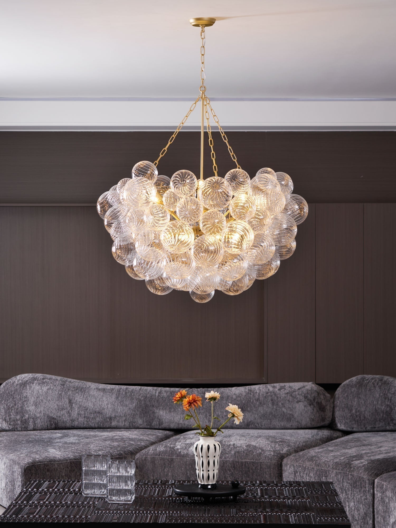 Aurora Chandelier Glass Ball Bubble Modern | ventumra