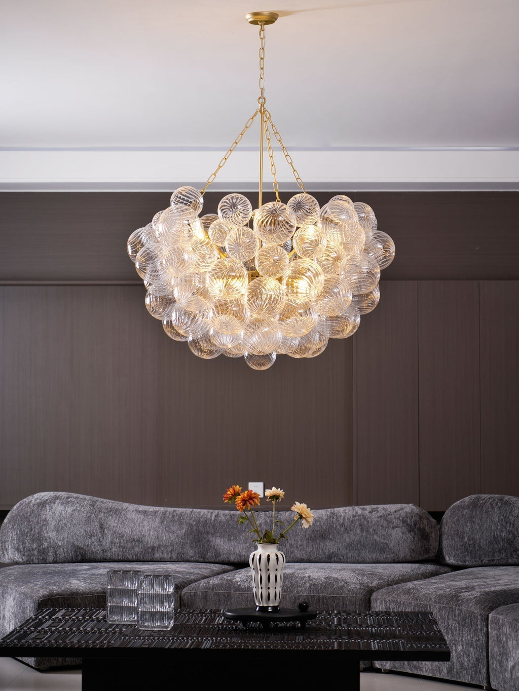 Aurora Chandelier Glass Ball Bubble Modern | ventumra