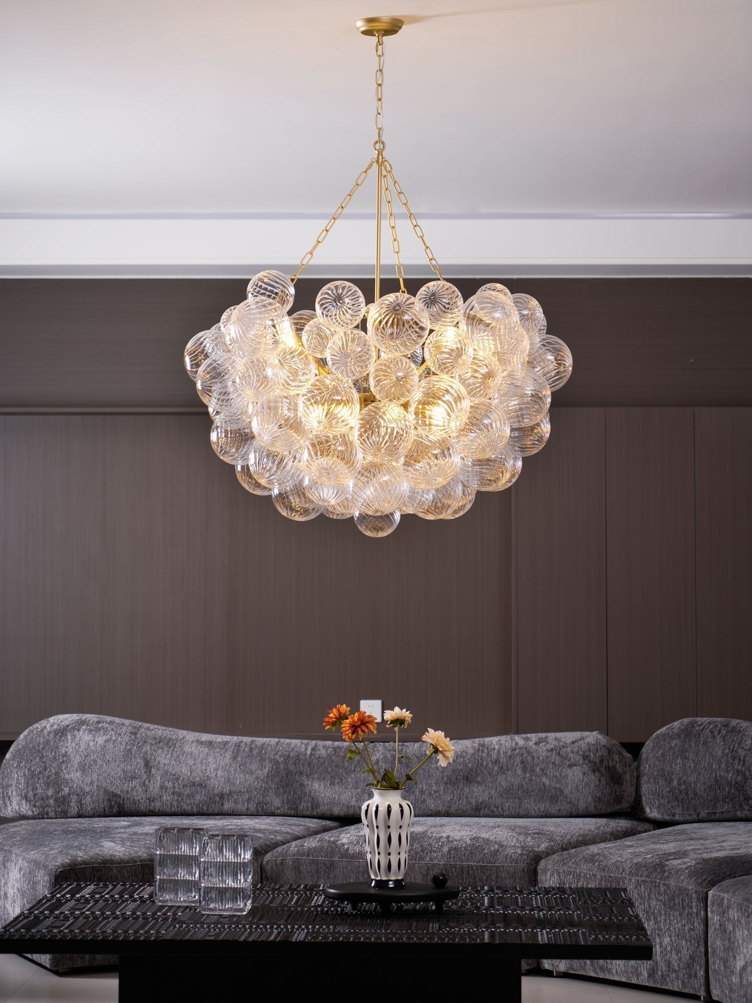 Aurora Chandelier Glass Ball Bubble Modern | ventumra
