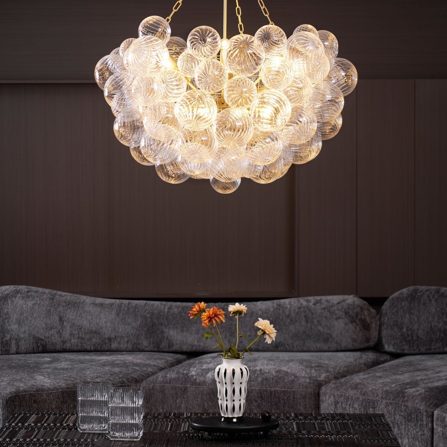 Aurora Chandelier Glass Ball Bubble Modern | ventumra