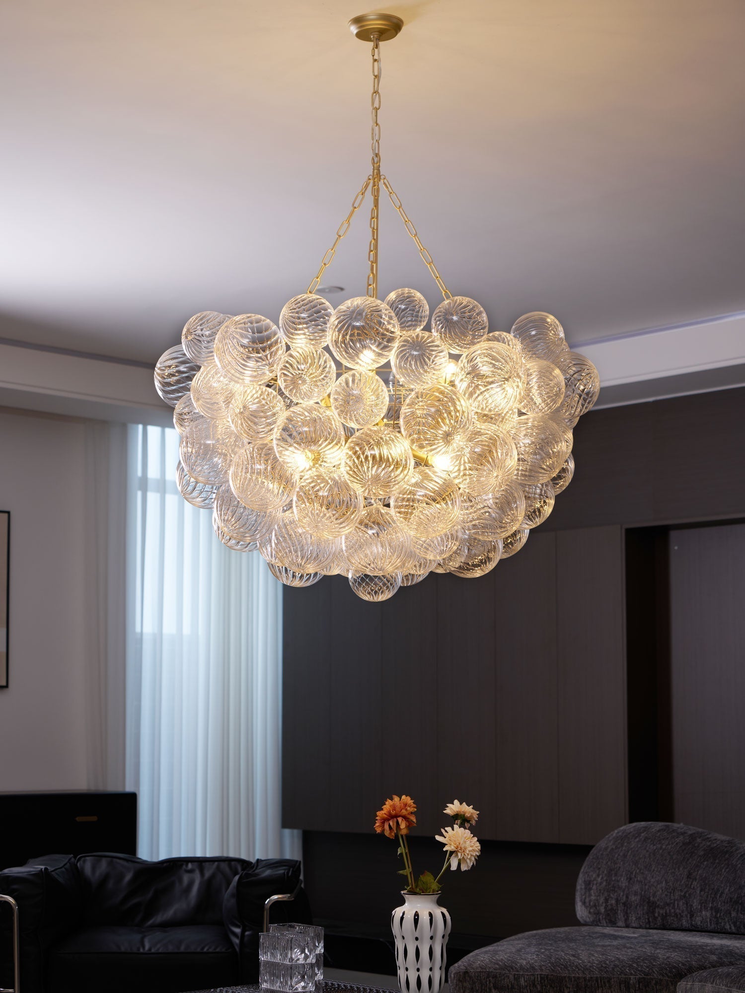 Aurora Chandelier Glass Ball Bubble Modern | ventumra