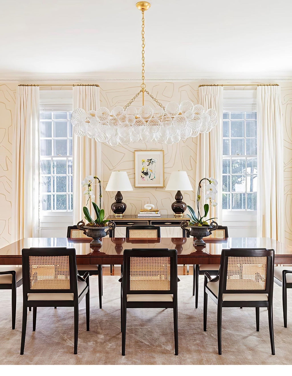 Aurora Chandelier Glass Ball Bubble Modern | ventumra