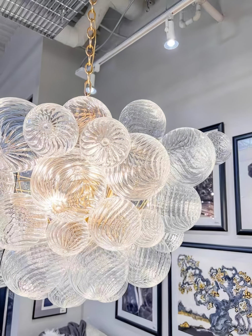 Aurora Chandelier Glass Ball Bubble Modern | ventumra