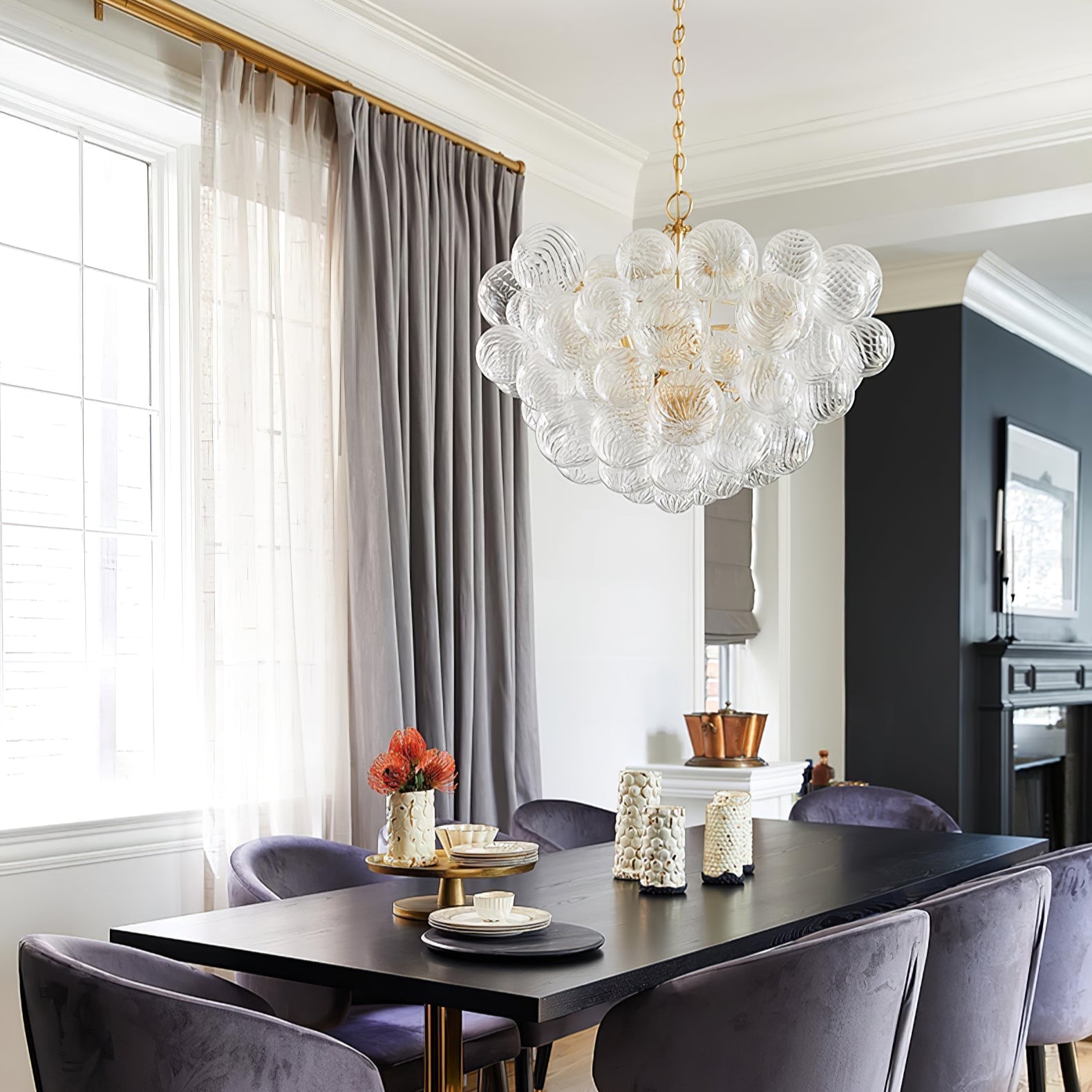 Aurora Chandelier Glass Ball Bubble Modern | ventumra