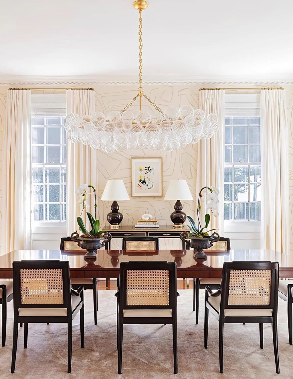 Aurora Chandelier Glass Ball Bubble Modern | ventumra
