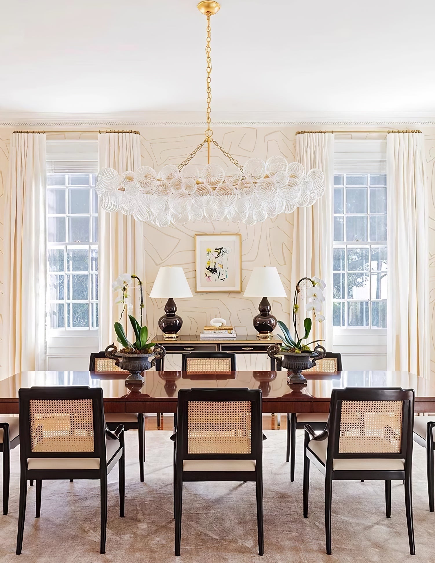 Aurora Chandelier Glass Ball Bubble Modern | ventumra